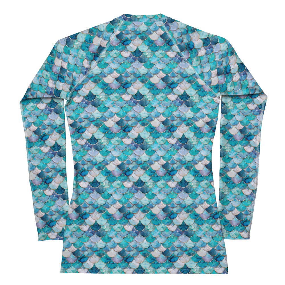 Blue Lagoon Mermaid Women's Rash Guard - Salinity Swimwear - - #tag1#