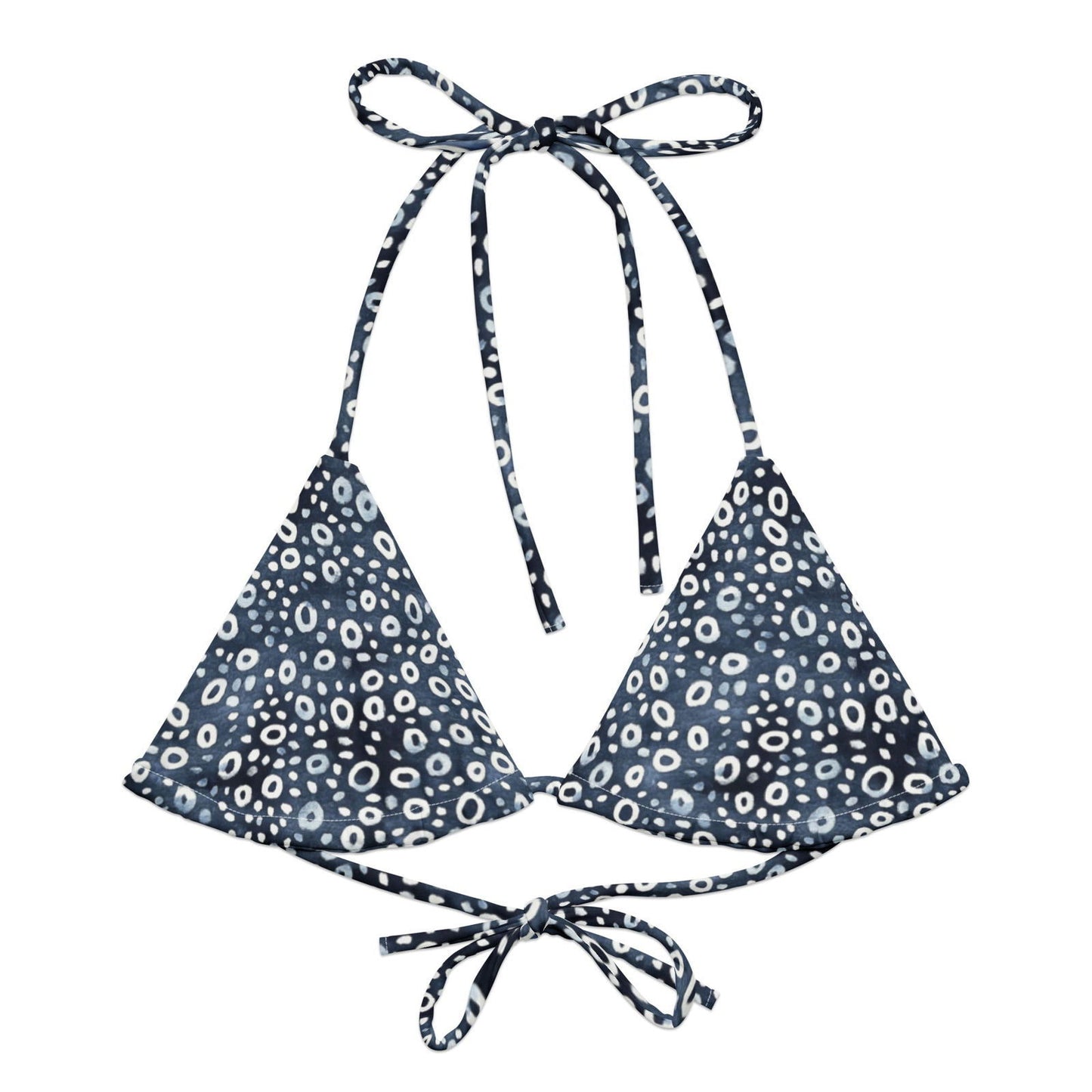 Eagle Ray Spots Eco String Bikini Top - Salinity Swimwear