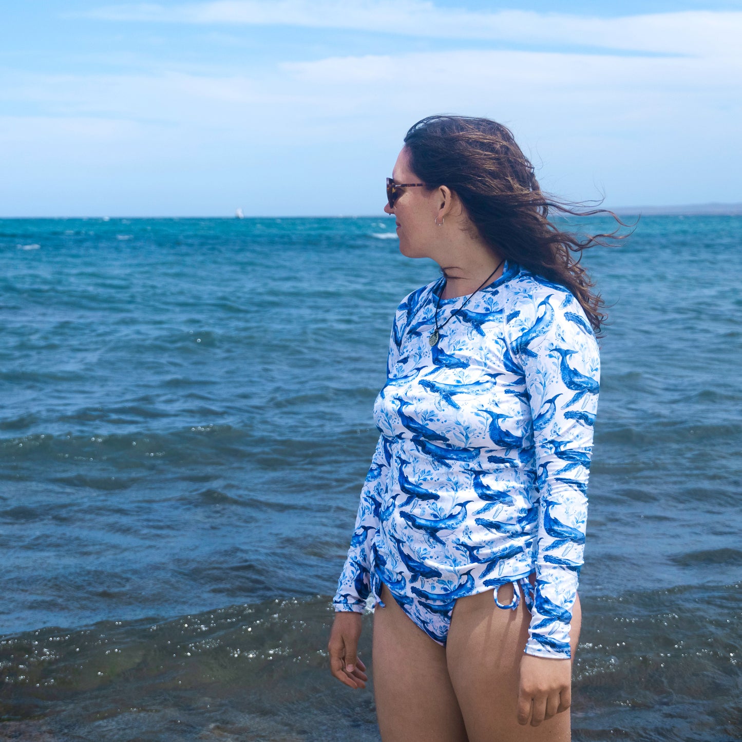 Humpback Whale Song Women's Rash Guard