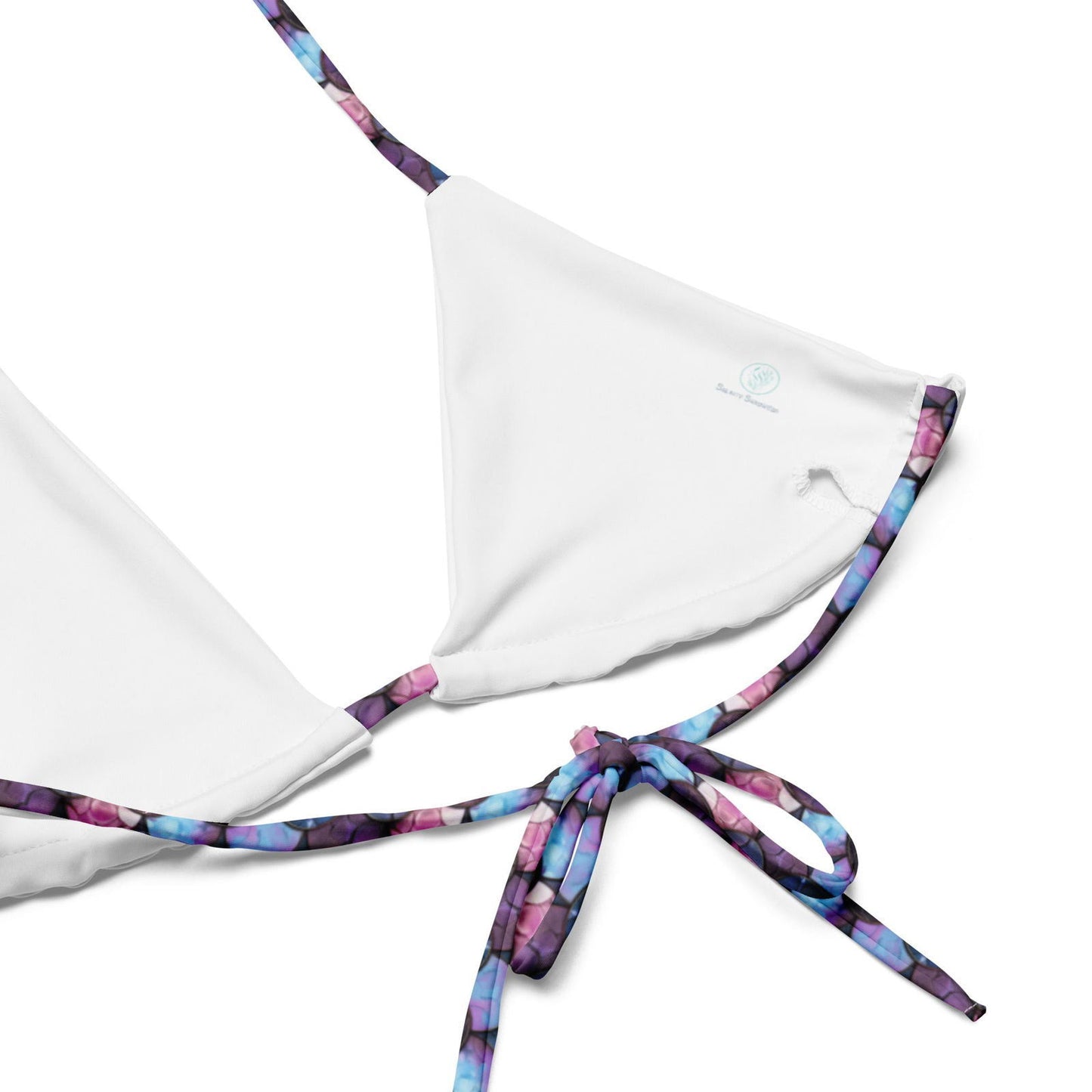 Shadowy Sea Siren Eco String Bikini Top - Salinity Swimwear