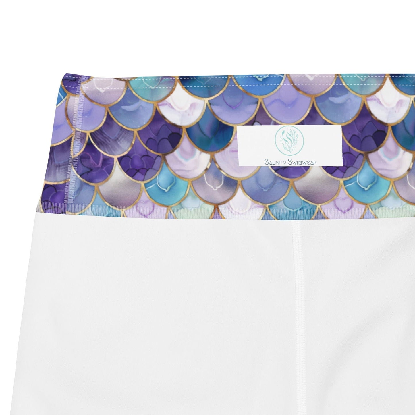 Salinity Swimwear Amethyst Ocean Mermaid 4" Inch Dive Shorts Shorts
