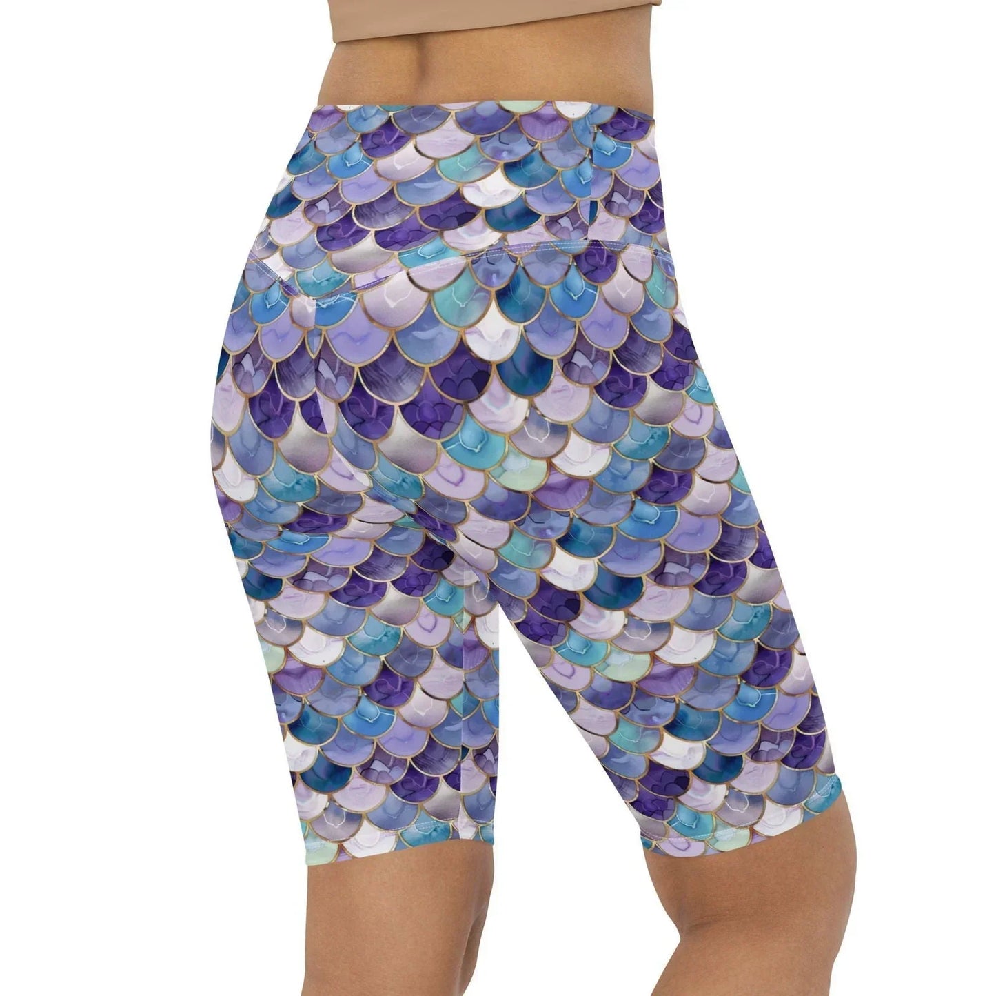 Amethyst Ocean Mermaid 8" Inch Shorts - Salinity Swimwear