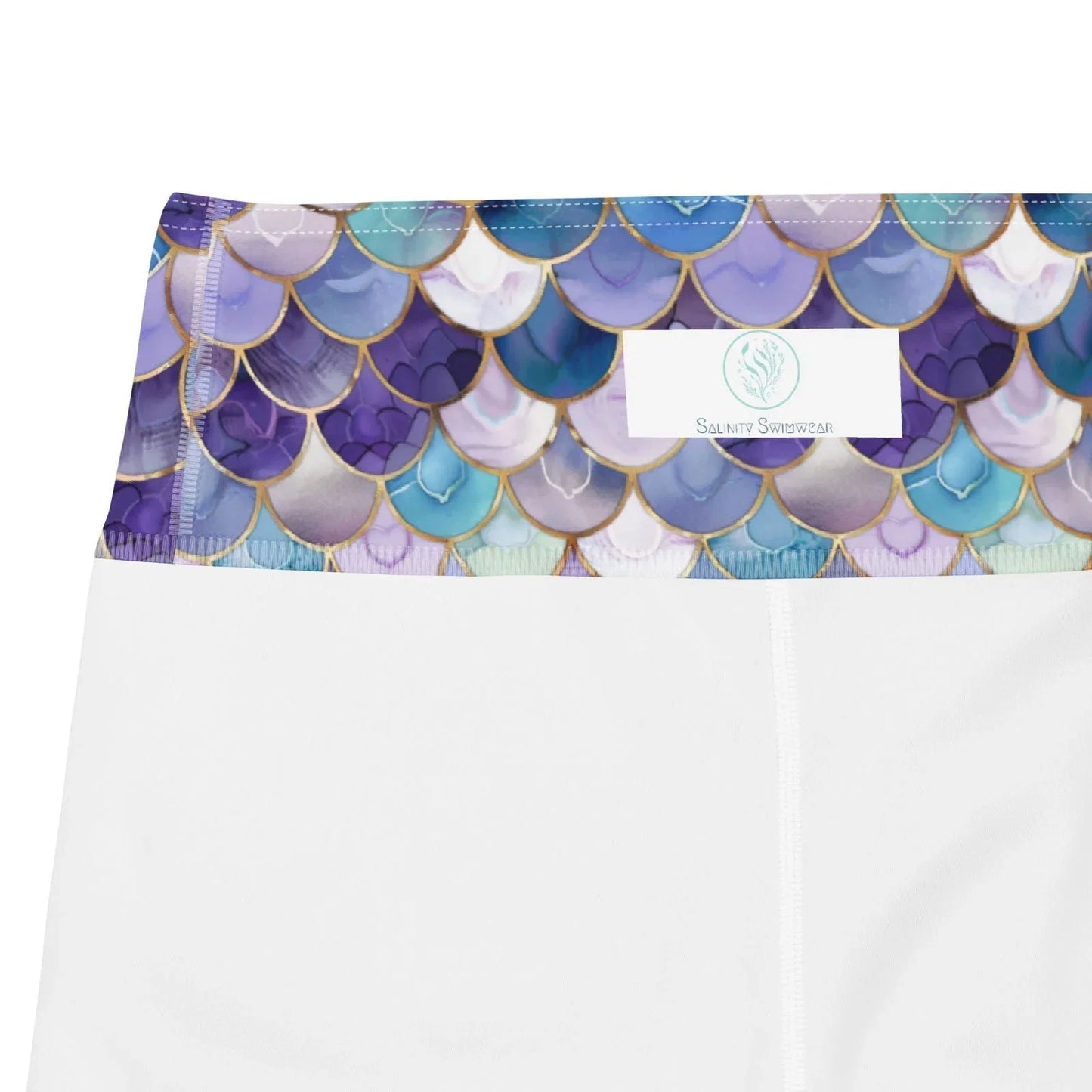 Amethyst Ocean Mermaid Capri Swim Leggings - Salinity Swimwear