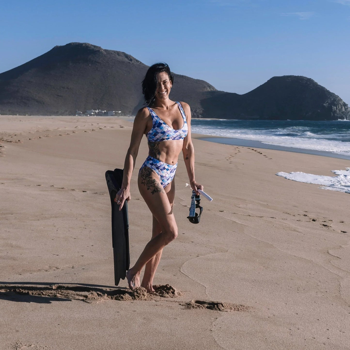 Amethyst Ocean Mermaid Eco High-Waisted Bikini Set - Salinity Swimwear