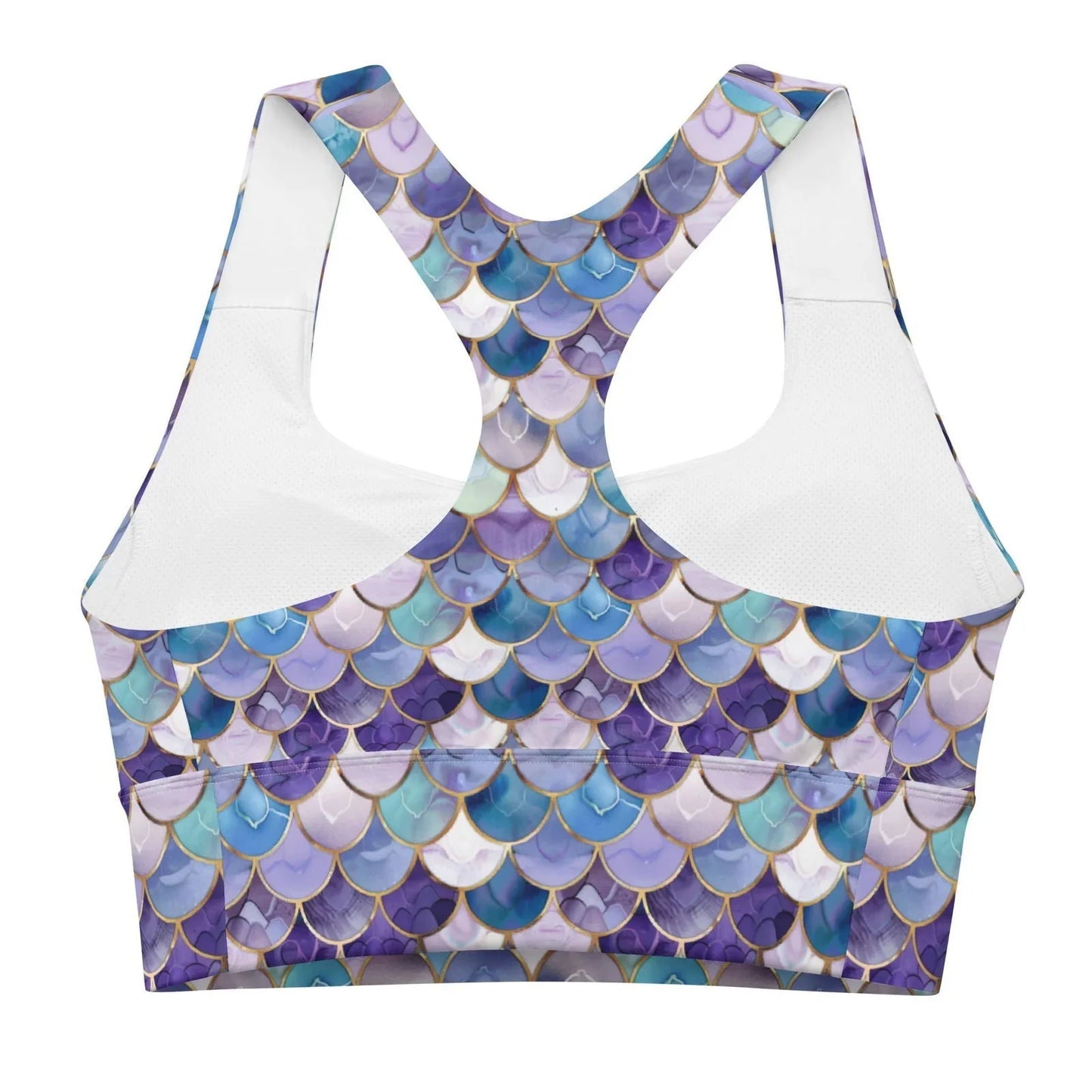 Amethyst Ocean Mermaid Eco Sports Bra Top - Salinity Swimwear