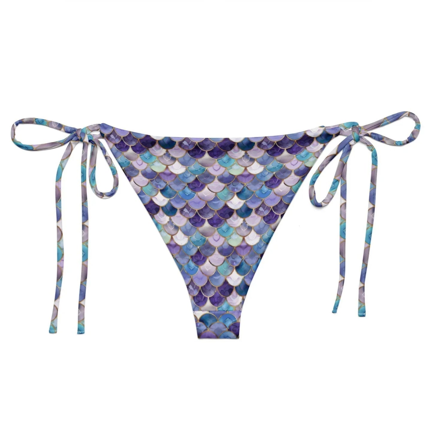 Amethyst Ocean Mermaid Eco String Bikini Bottom - Salinity Swimwear