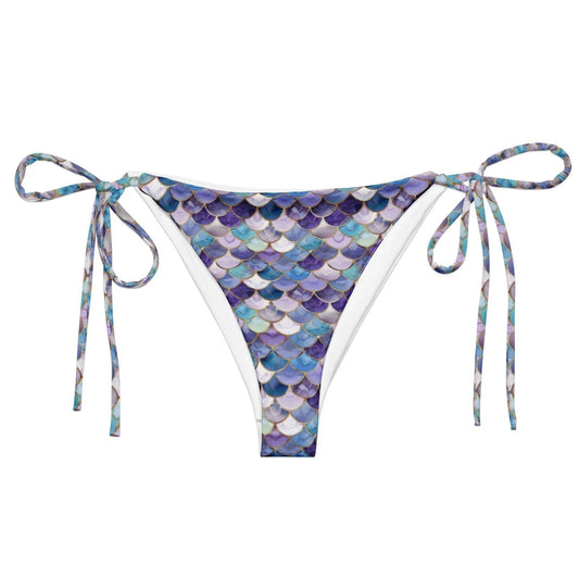 Amethyst Ocean Mermaid Eco String Bikini Bottom - Salinity Swimwear