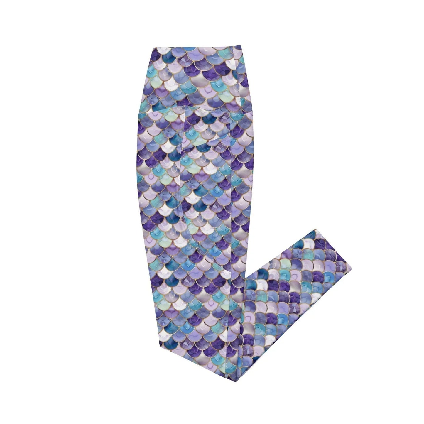 Amethyst Ocean Mermaid Eco Swim Leggings With Pockets - Salinity Swimwear