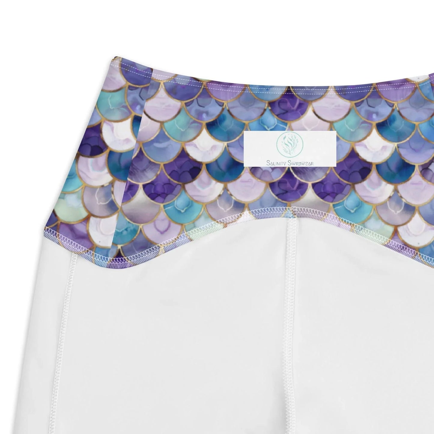 Amethyst Ocean Mermaid Eco Swim Leggings With Pockets - Salinity Swimwear