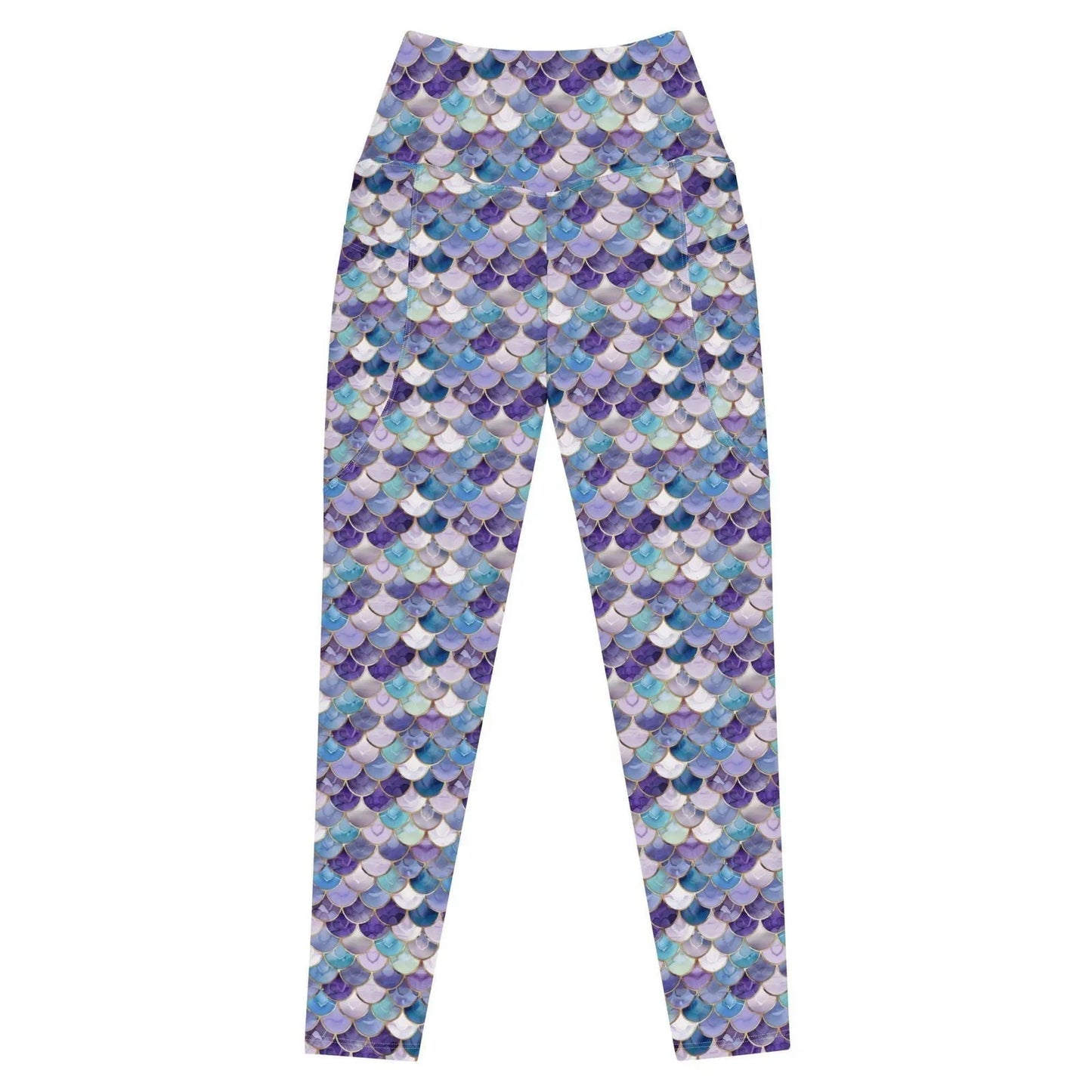 Amethyst Ocean Mermaid Eco Swim Leggings With Pockets - Salinity Swimwear