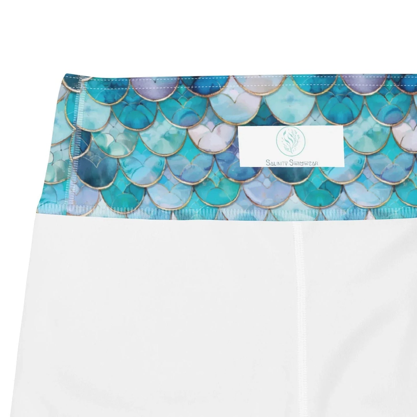 Blue Lagoon Mermaid Capri Swim Leggings - Salinity Swimwear