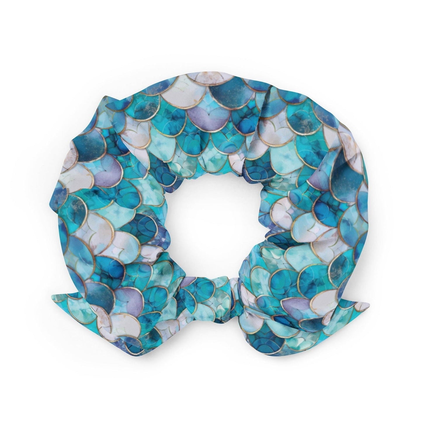 Salinity Swimwear Blue Lagoon Mermaid Eco - Scrunchie Scrunchie