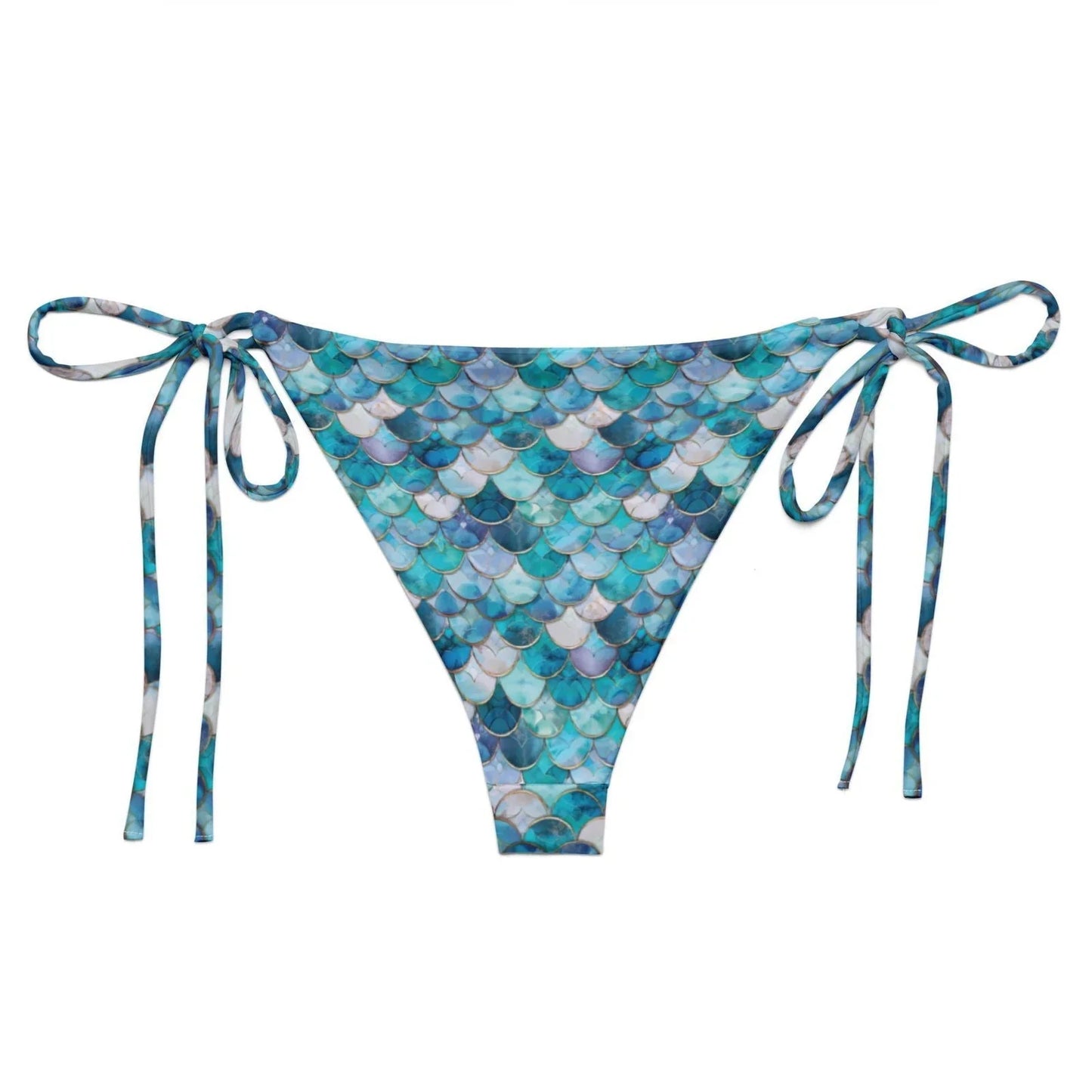 Blue Lagoon Mermaid Eco String Bikini Bottom - Salinity Swimwear