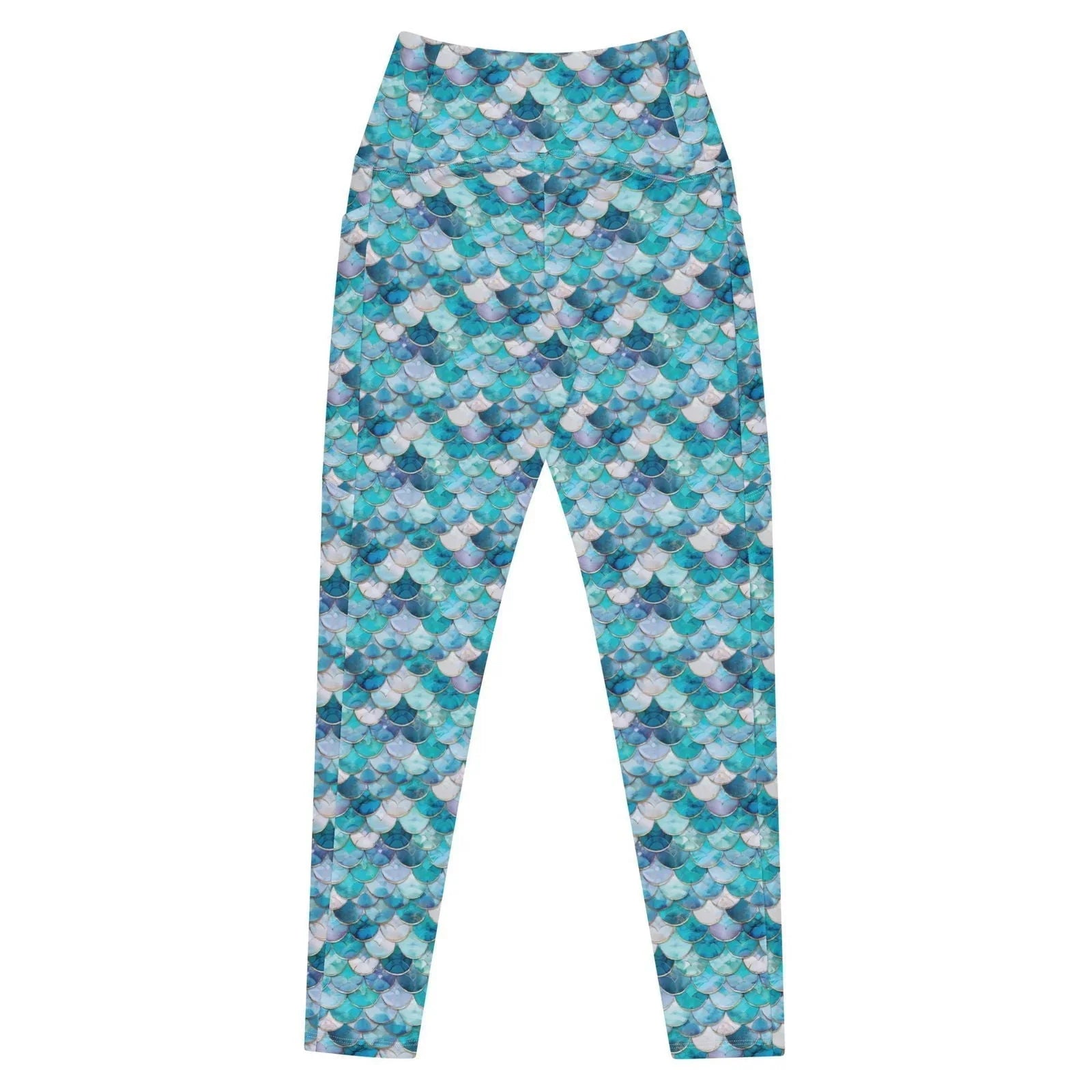Blue Lagoon Mermaid Eco Swim Leggings With Pockets - Salinity Swimwear
