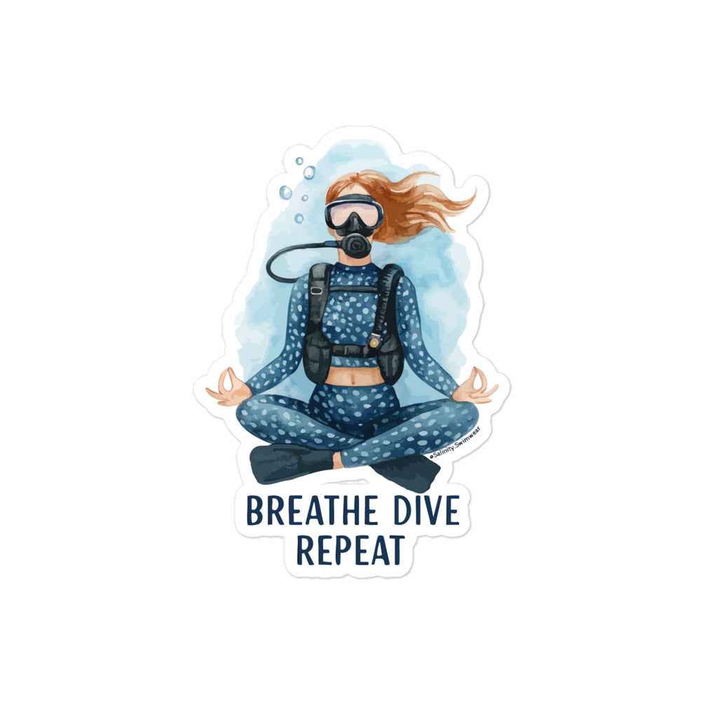 Salinity Swimwear Breathe Dive Repeat Sticker