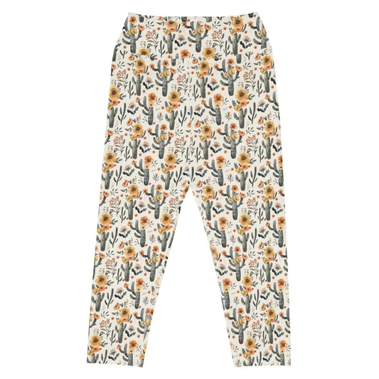 Cactus Sunflower Capri Swim Leggings - Salinity Swimwear