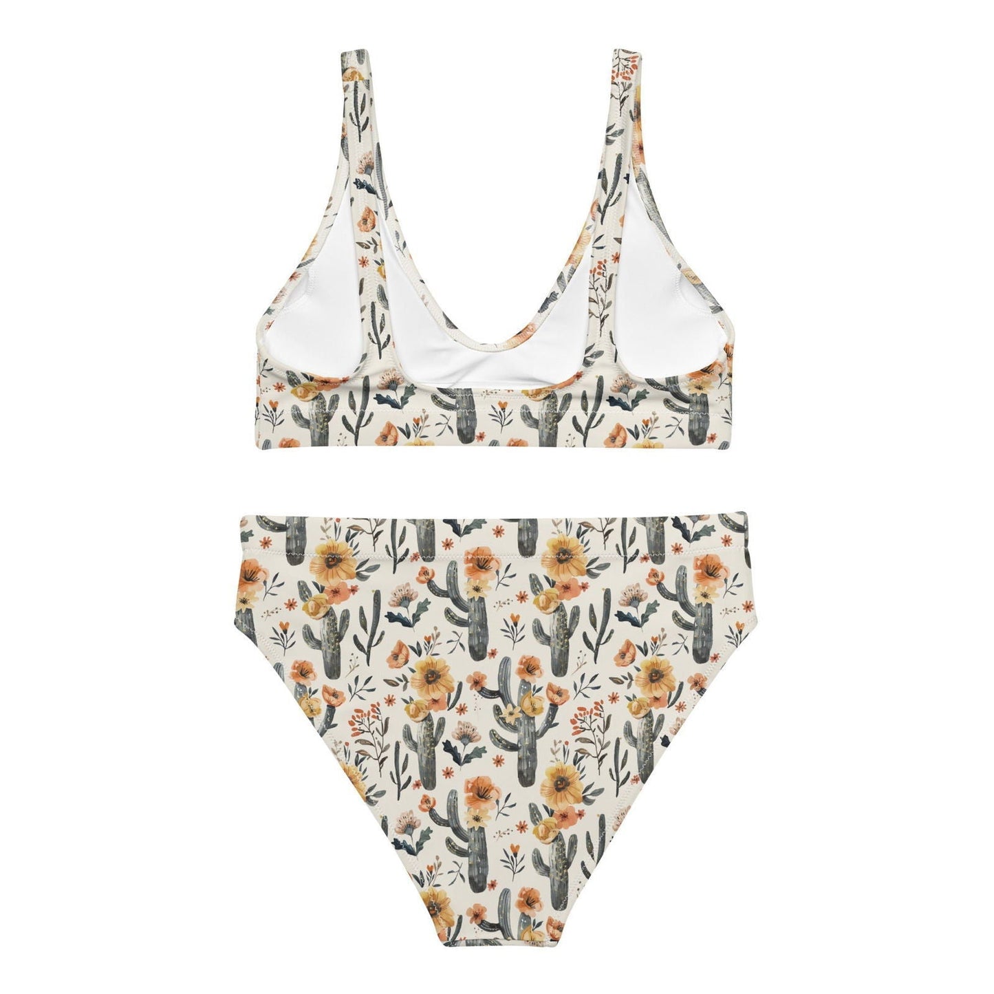 Salinity Swimwear Cactus Sunflower Eco High - Waisted Bikini Set Bikini Set