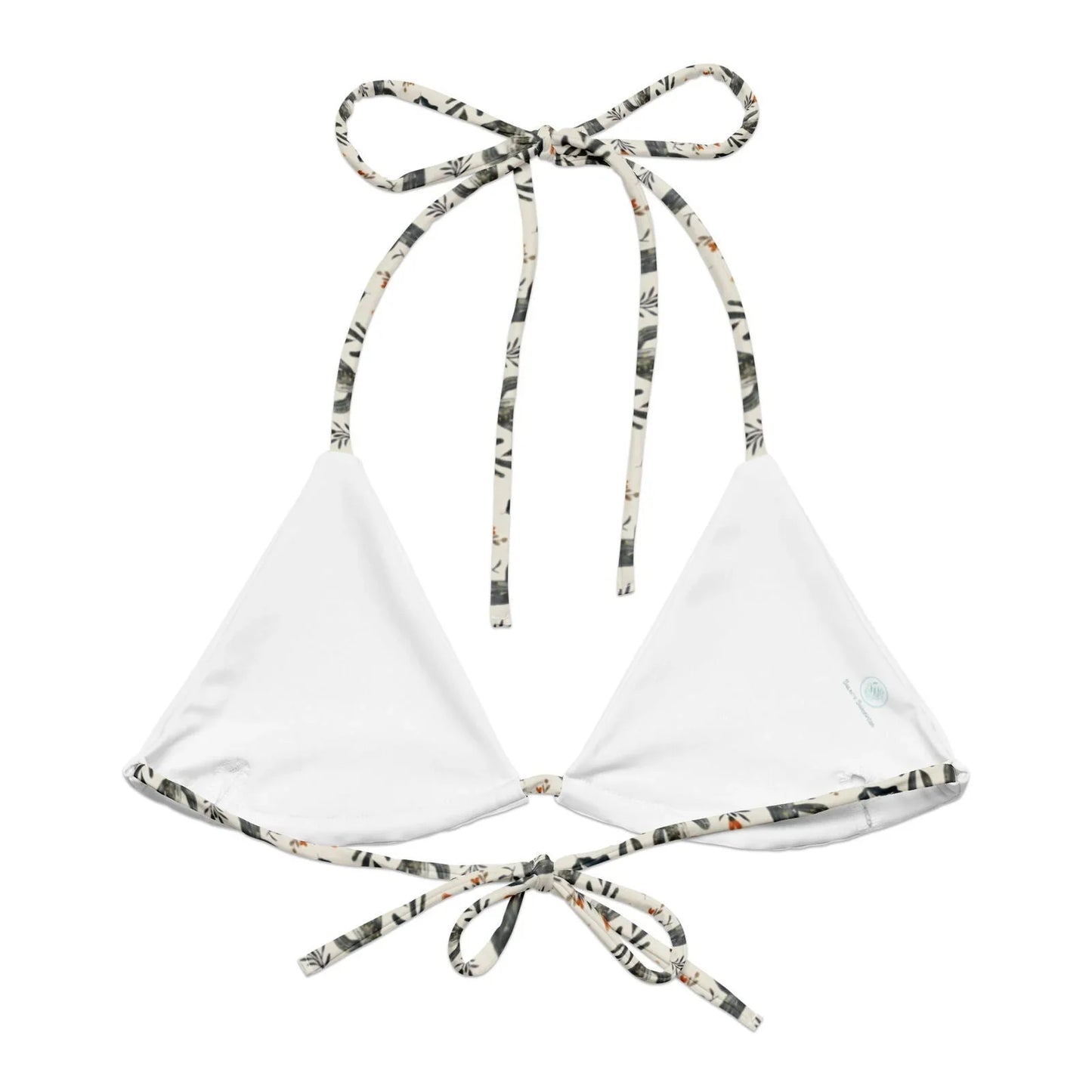 Cactus Sunflower Eco String Bikini Top - Salinity Swimwear