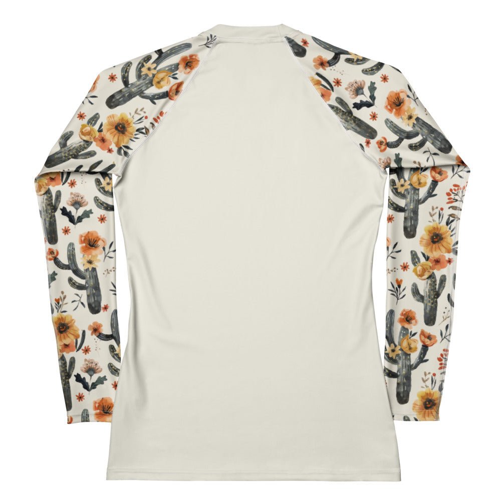 Salinity Swimwear Cactus Sunflower Women's Rash Guard Solid Rash Guard