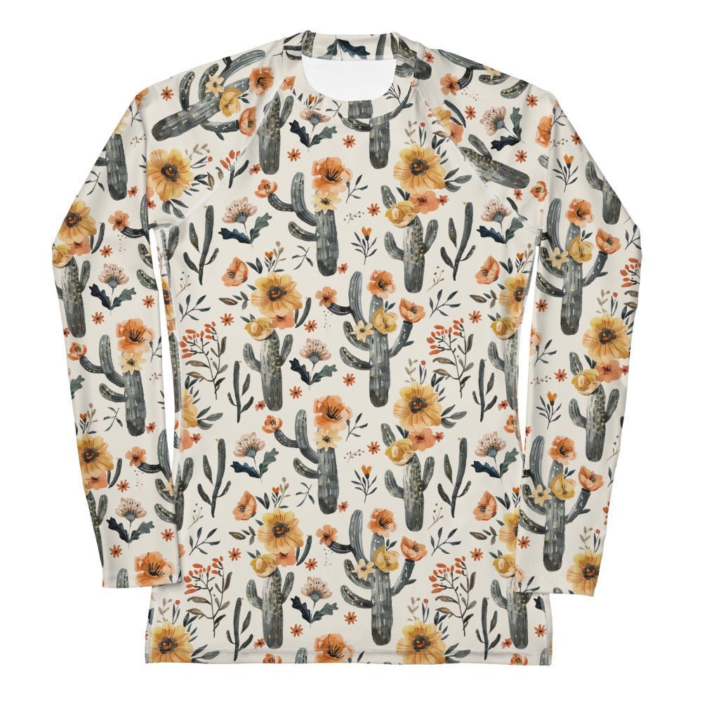 Salinity Swimwear Cactus Sunflower Women's Rash Guard Rash Guard