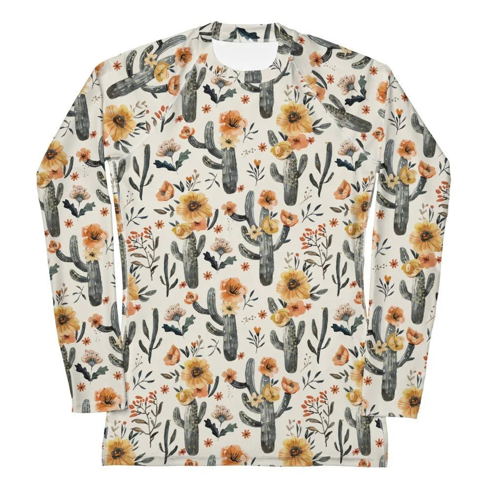 Cactus Sunflower Women's Rash Guard - Salinity Swimwear
