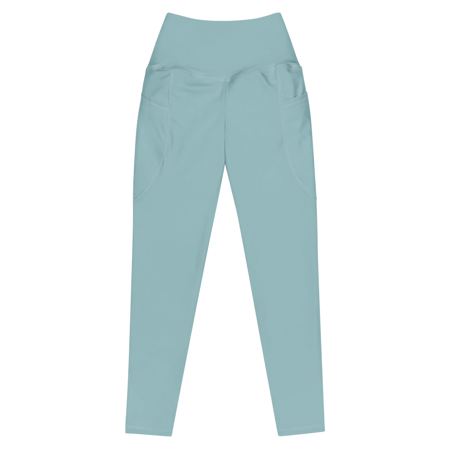 Salinity Swimwear Caribbean Blue Eco Swim Leggings With Pockets Leggings