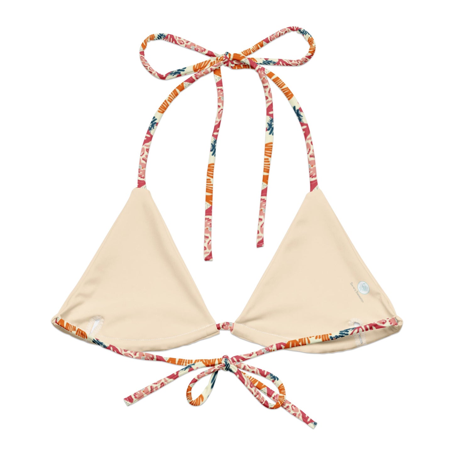 Coral Reef Eco String Bikini Top - Salinity Swimwear