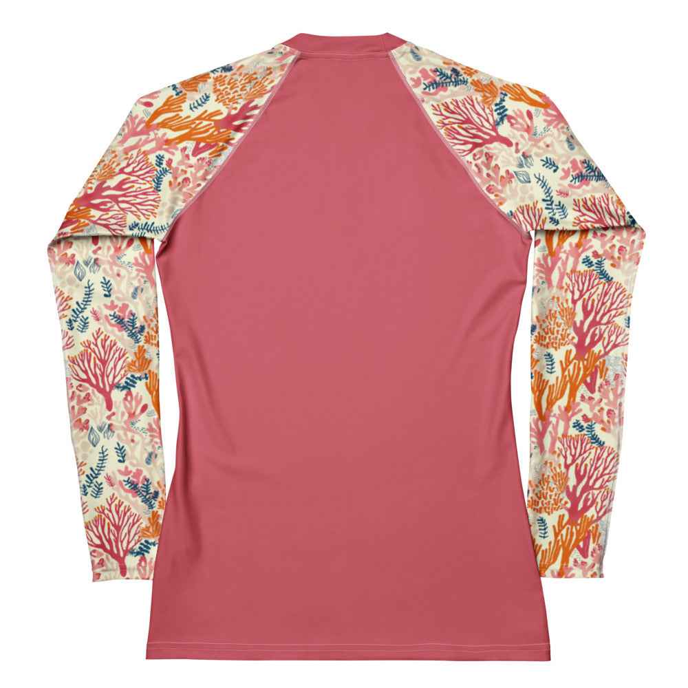 Salinity Swimwear Coral Reef Women's Rash Guard Solid Rash Guard