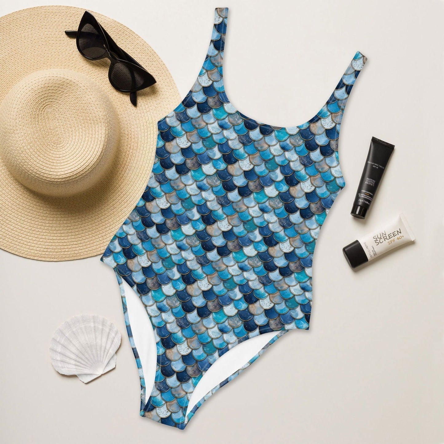 Deep Sea Sapphire Siren One-Piece Swimsuit - Salinity Swimwear