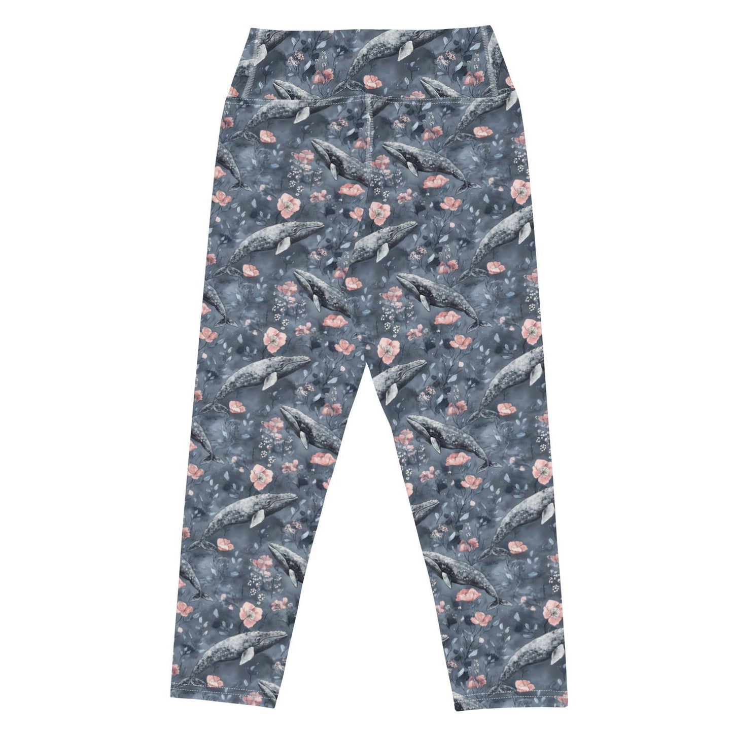 Salinity Swimwear Dusky Gray Whale Capri Swim Leggings Capri Leggings