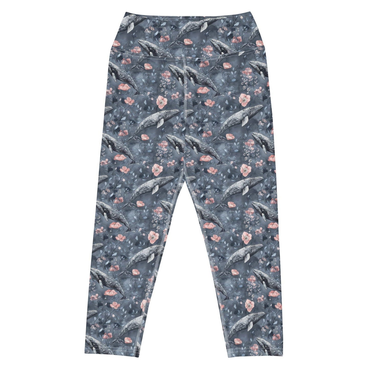 Salinity Swimwear Dusky Gray Whale Capri Swim Leggings Capri Leggings