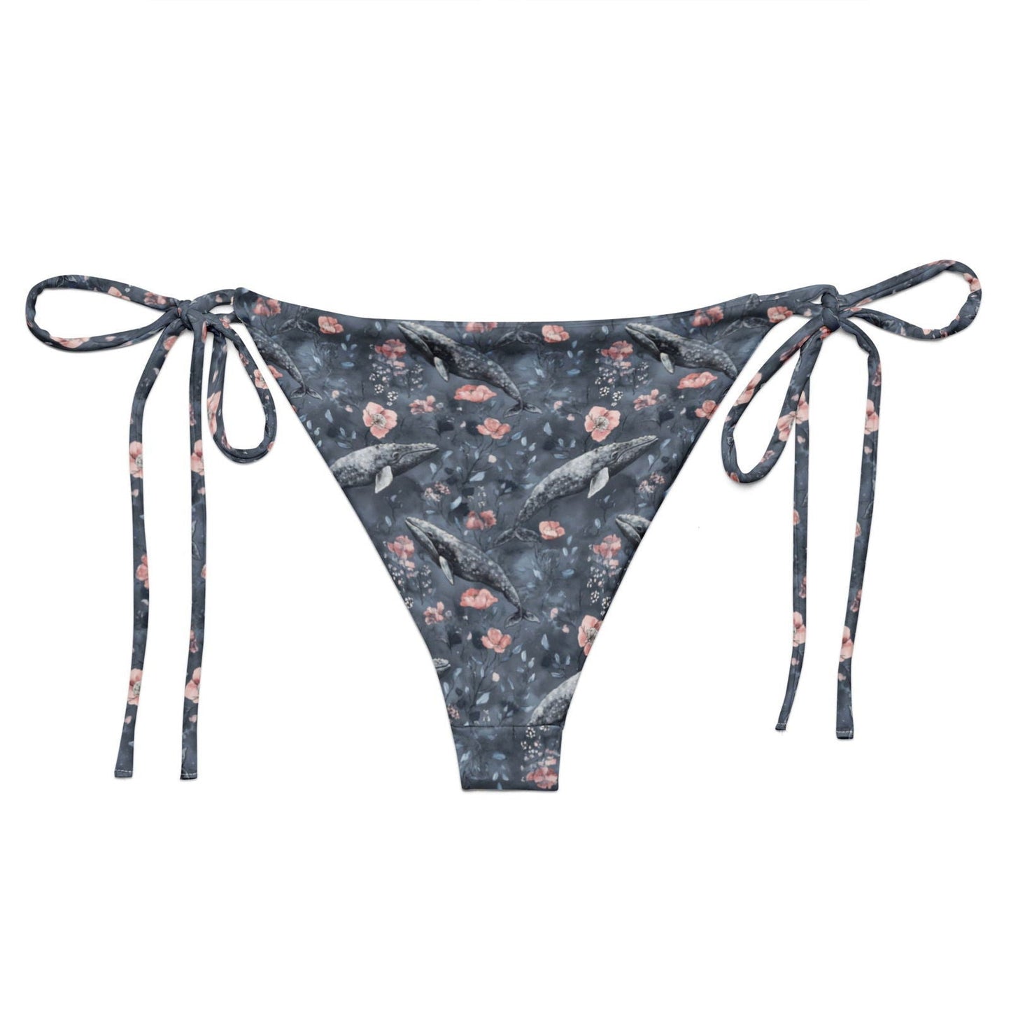 Salinity Swimwear Dusky Gray Whale Eco String Bikini Bottom Bikini Bottom
