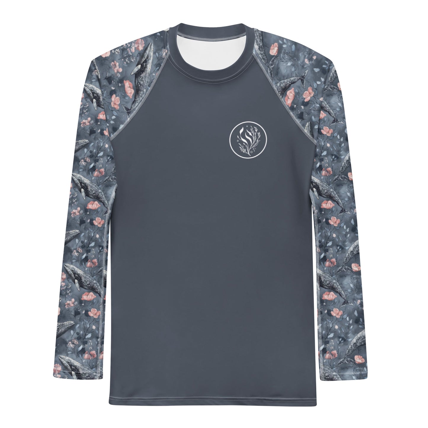 Dusky Gray Whale Men's Rash Guard - Salinity Swimwear