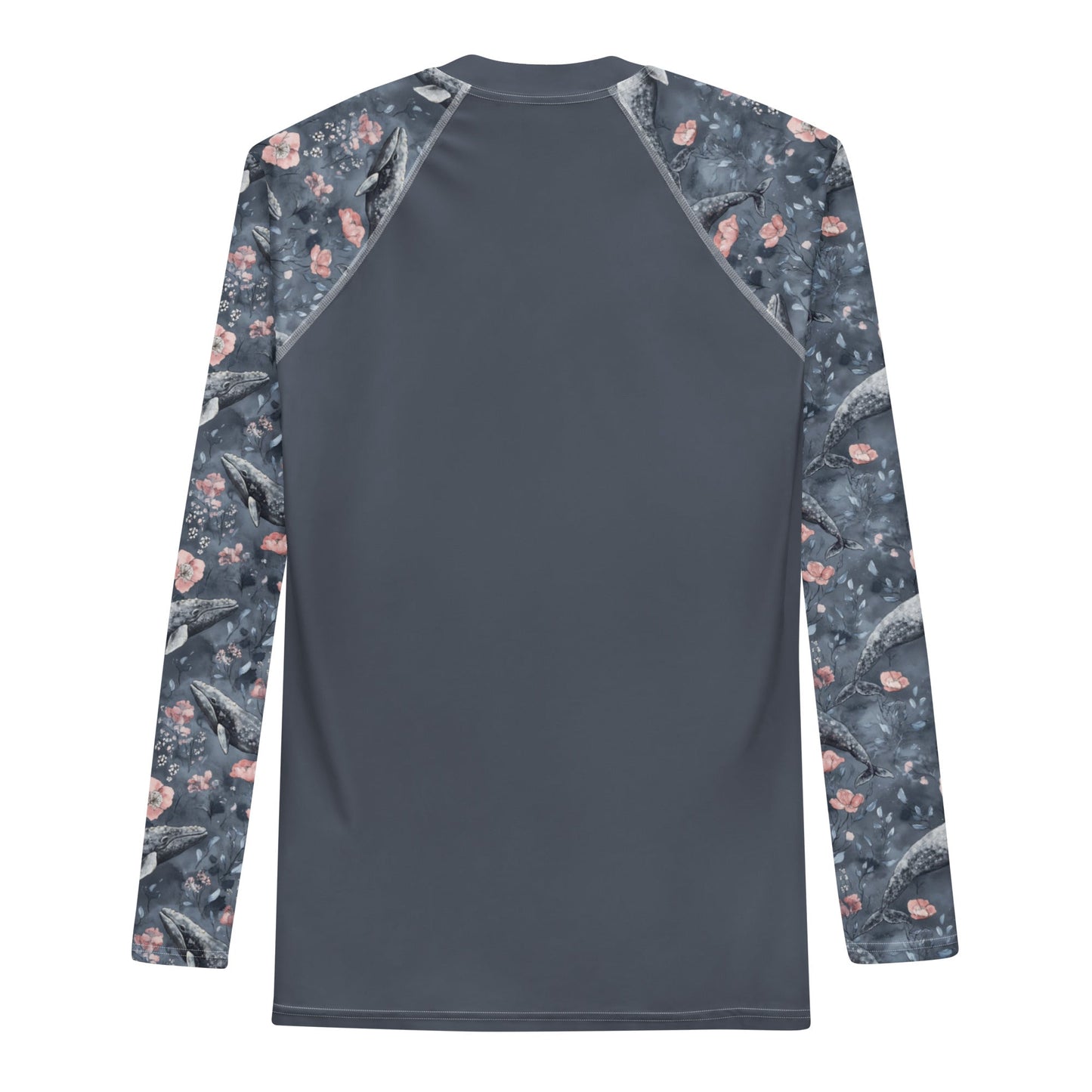 Dusky Gray Whale Men's Rash Guard - Salinity Swimwear