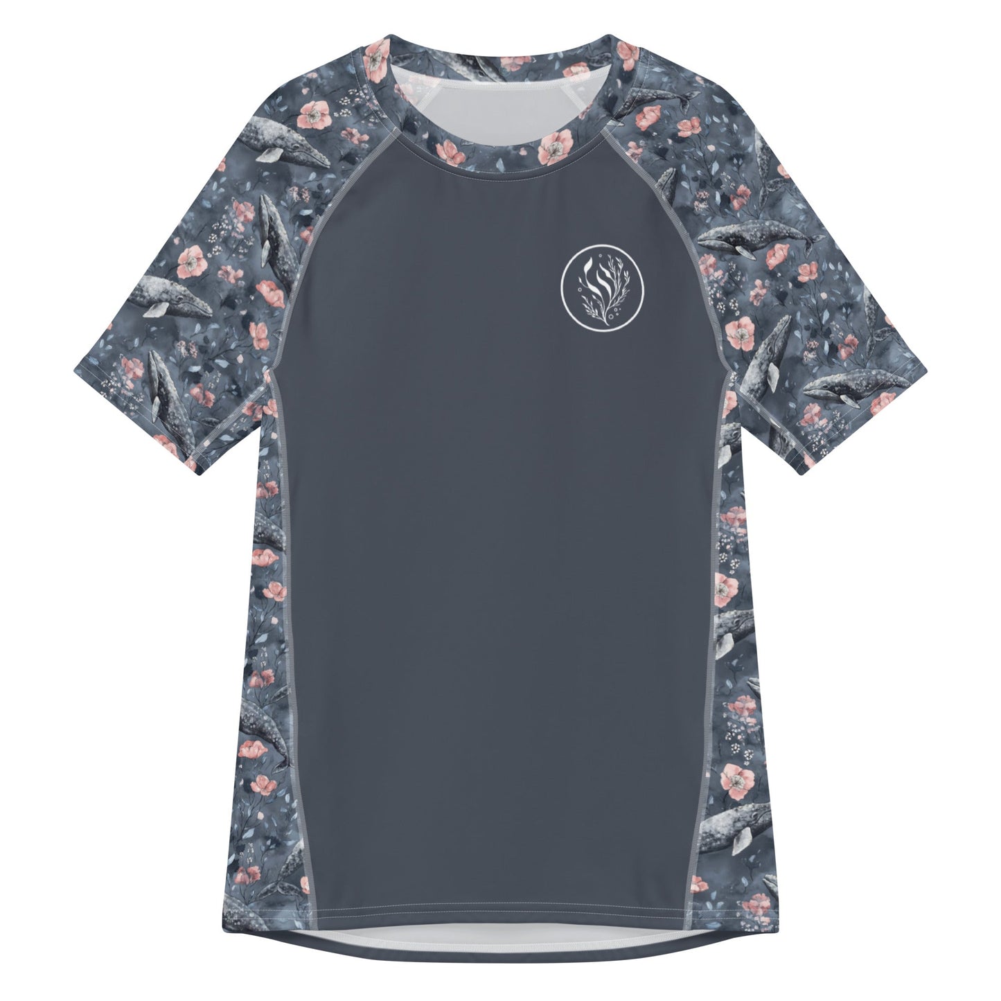 Dusky Gray Whale Men’s Short Sleeve Swim Shirt - Salinity Swimwear