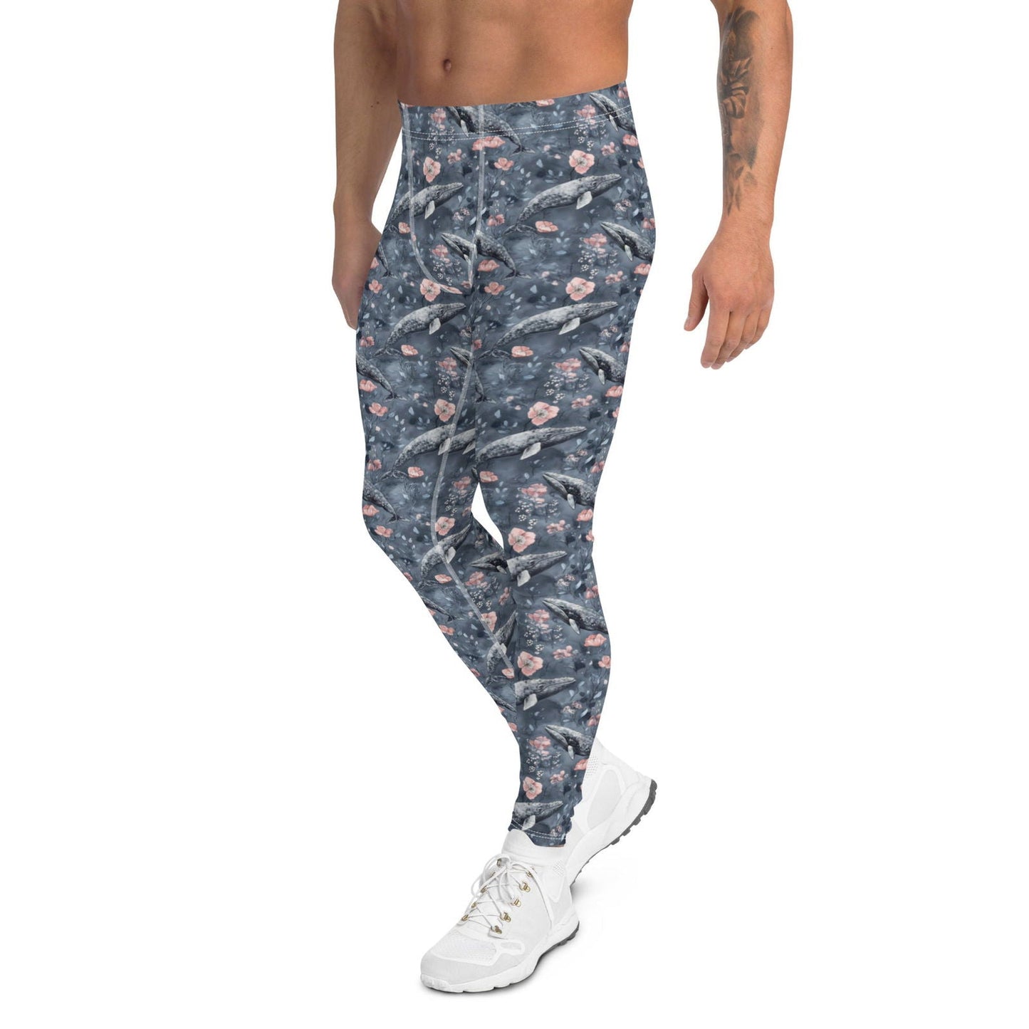 Salinity Swimwear Dusky Gray Whale Men's Swim Leggings Leggings