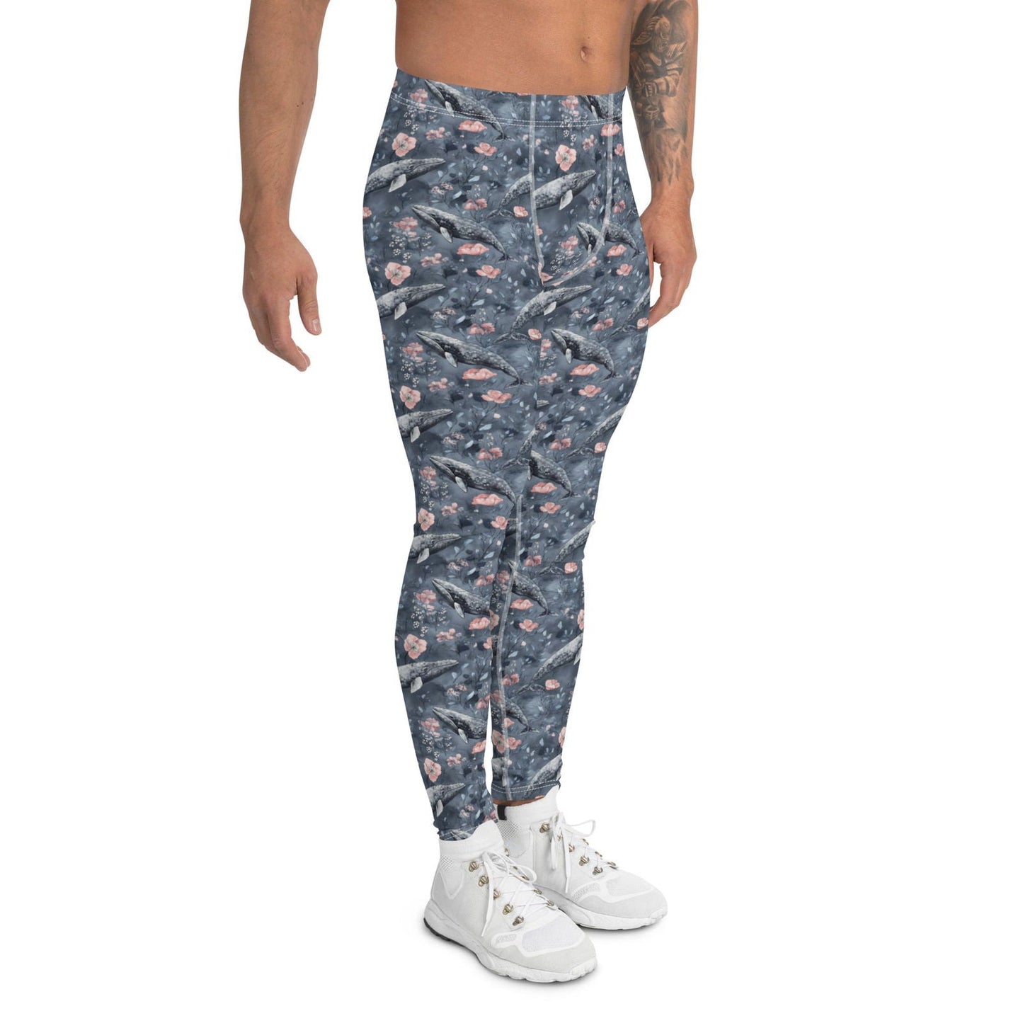 Salinity Swimwear Dusky Gray Whale Men's Swim Leggings Leggings