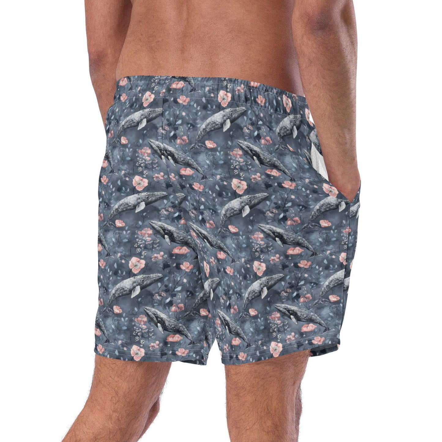 Dusky Gray Whale Men's Swim Trunks - Salinity Swimwear