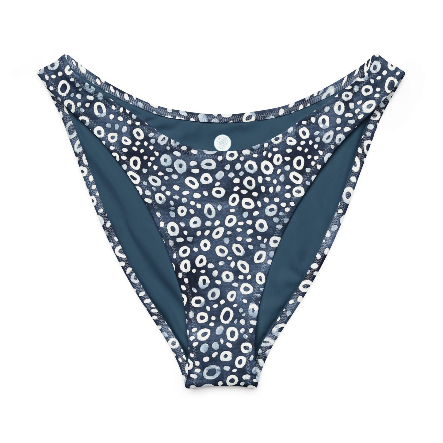 Salinity Swimwear Eagle Ray Spots Eco High - Leg Cheeky Bikini Bottom Bikini Bottom