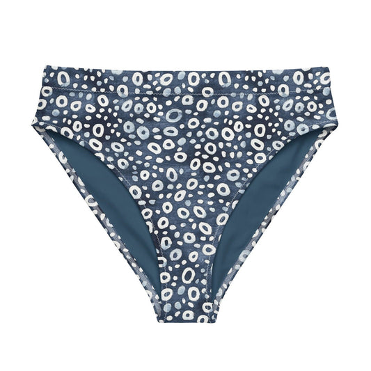 Eagle Ray Spots High-Waisted Bikini Bottom - Salinity Swimwear