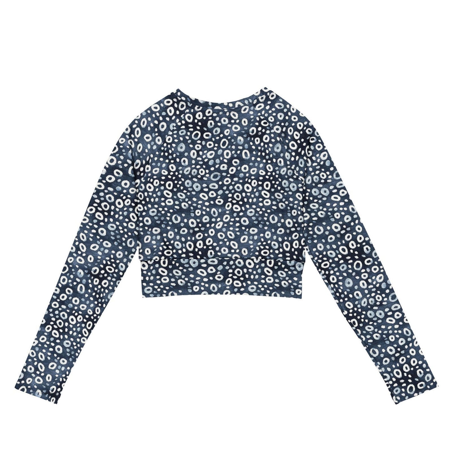 Salinity Swimwear Eagle Ray Spots Long Sleeve Eco Cropped Rash Guard Cropped Rash Guard