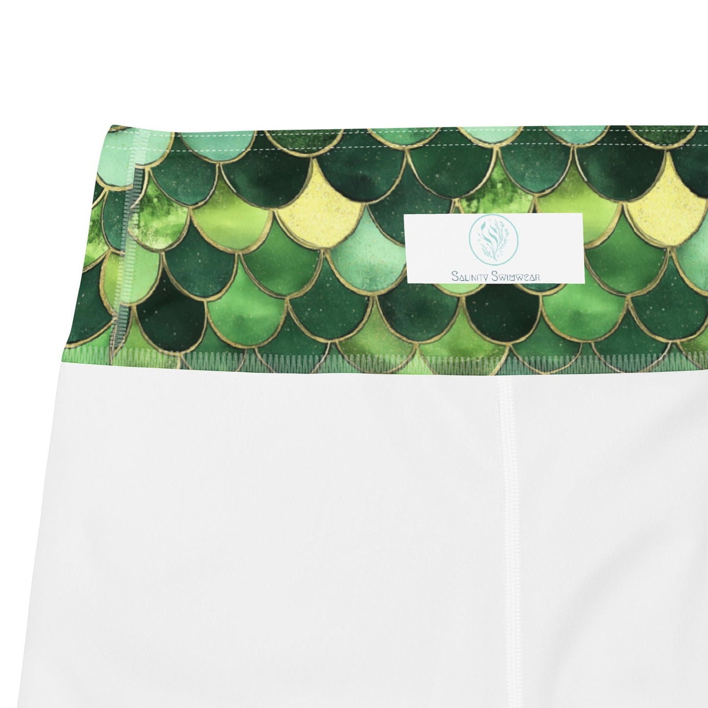 Salinity Swimwear Emerald Siren Envy Capri Swim Leggings Capri Leggings