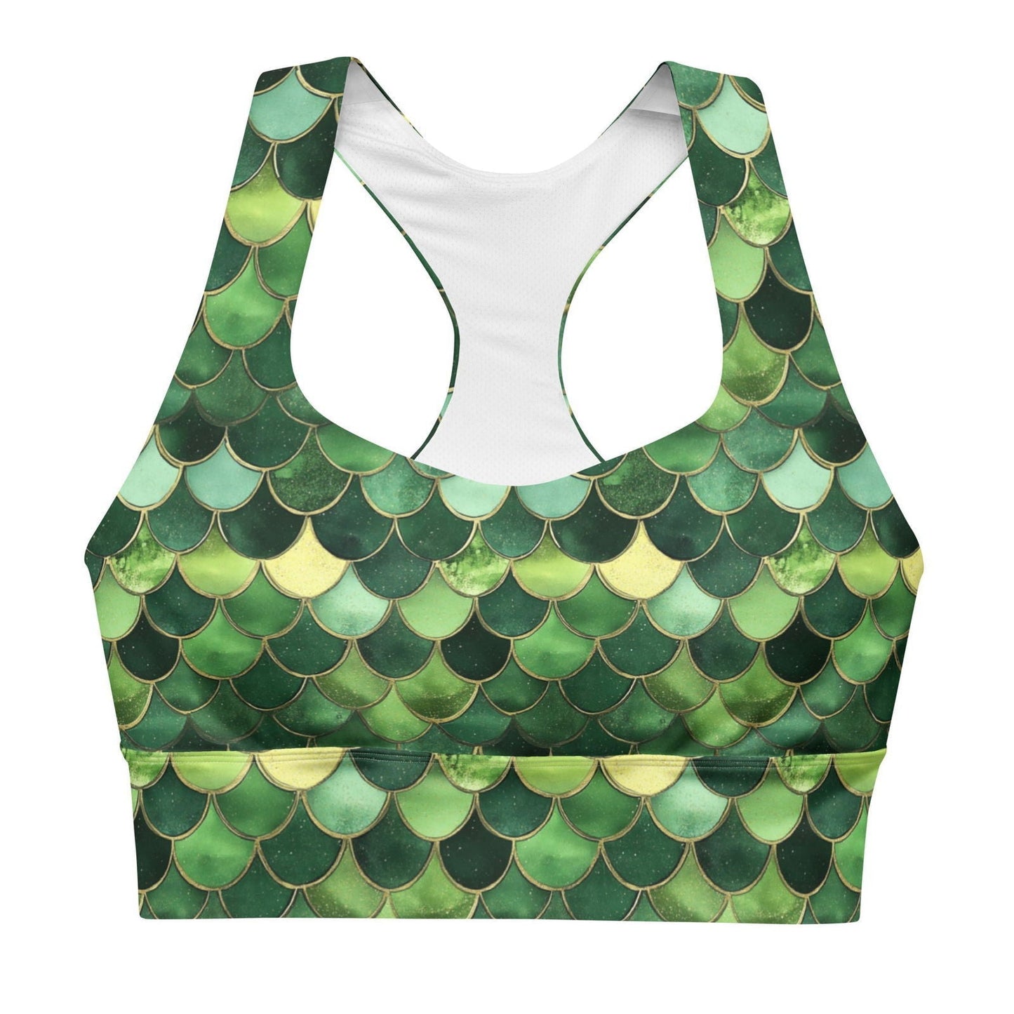 Salinity Swimwear Emerald Siren Envy Eco Sports Bra Top Sports Top