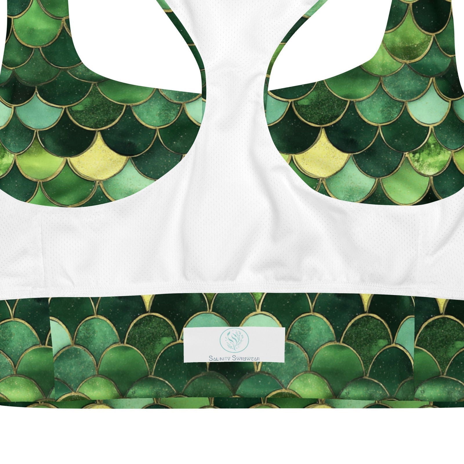 Emerald Siren Envy Eco Sports Bra Top - Salinity Swimwear