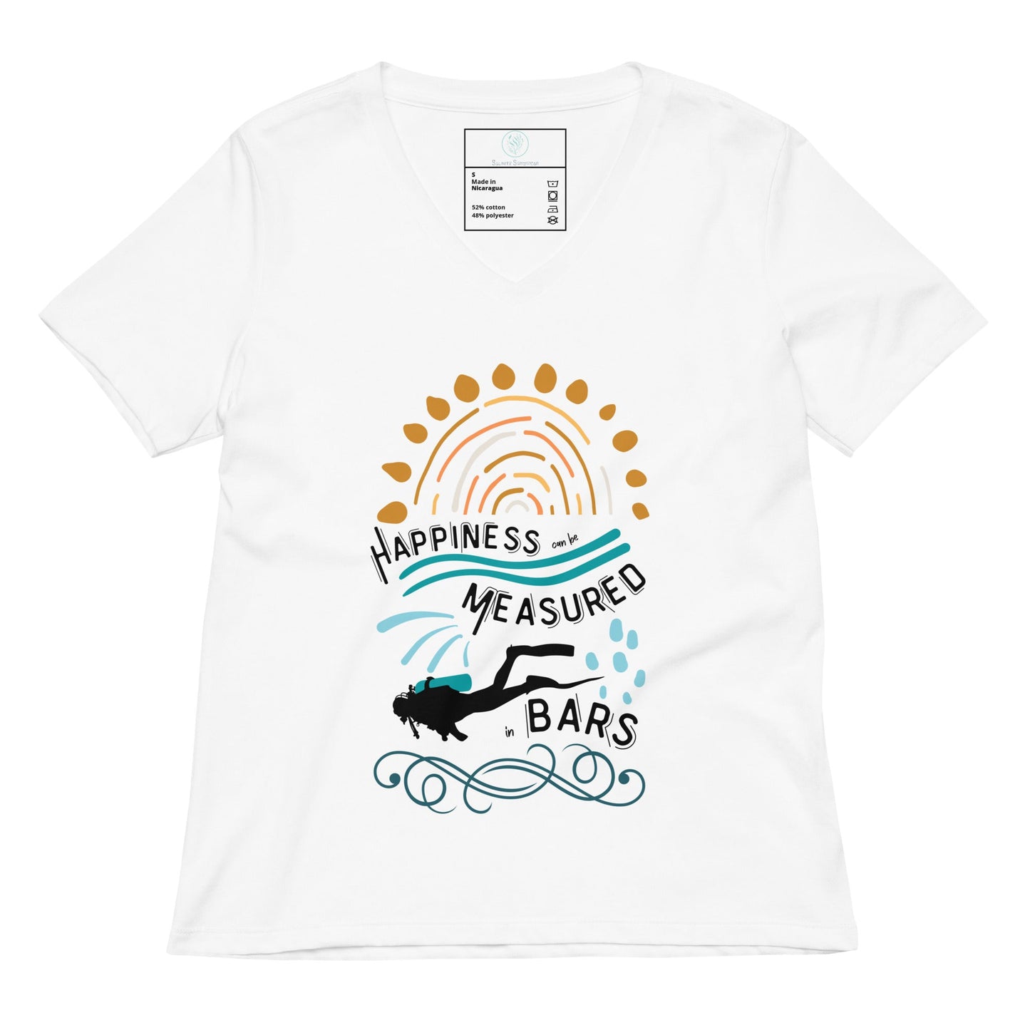 Salinity Swimwear Happiness Can Be Measured in Bars Women's T-Shirt T-Shirt