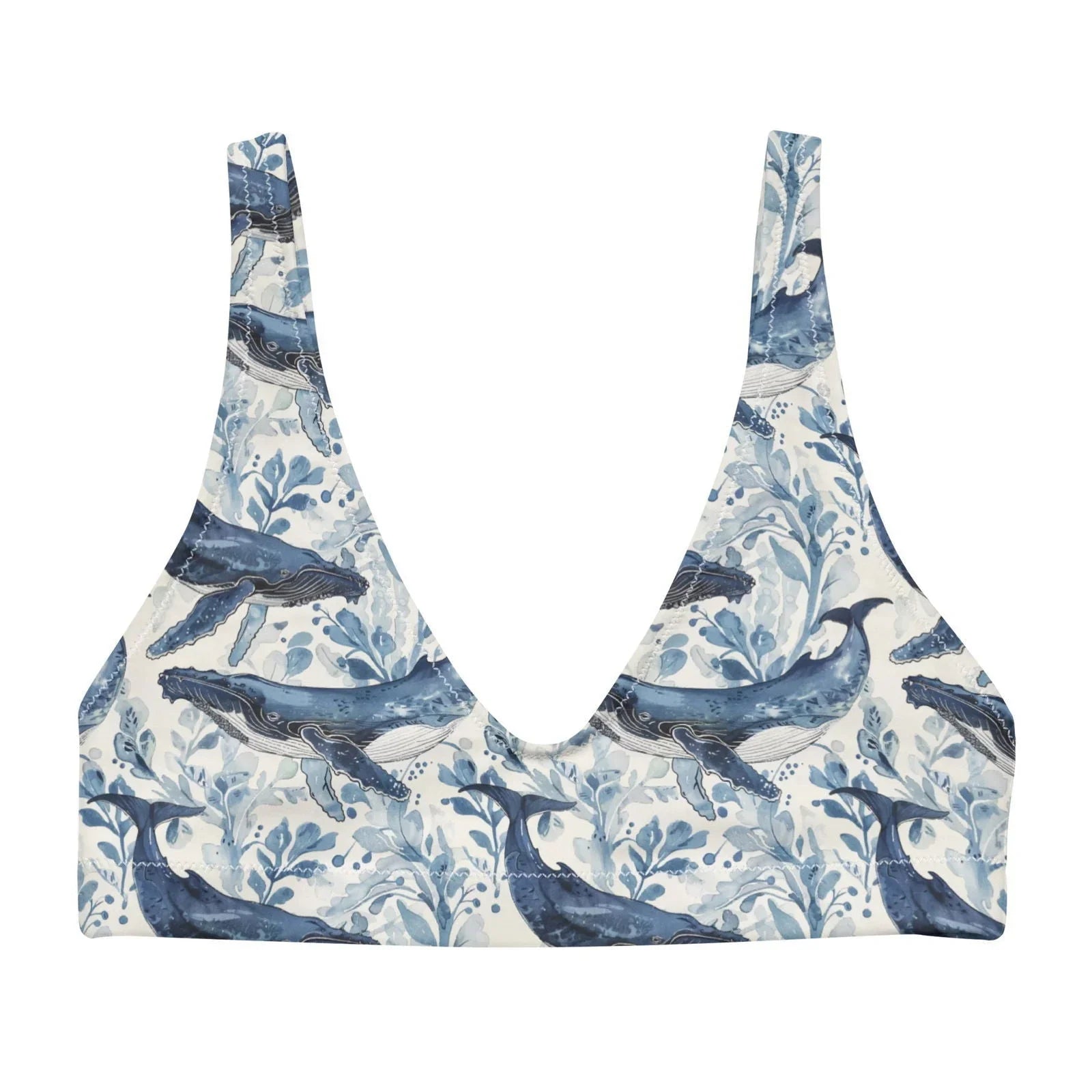 Humpback Whale Song Eco Bikini Top - Salinity Swimwear