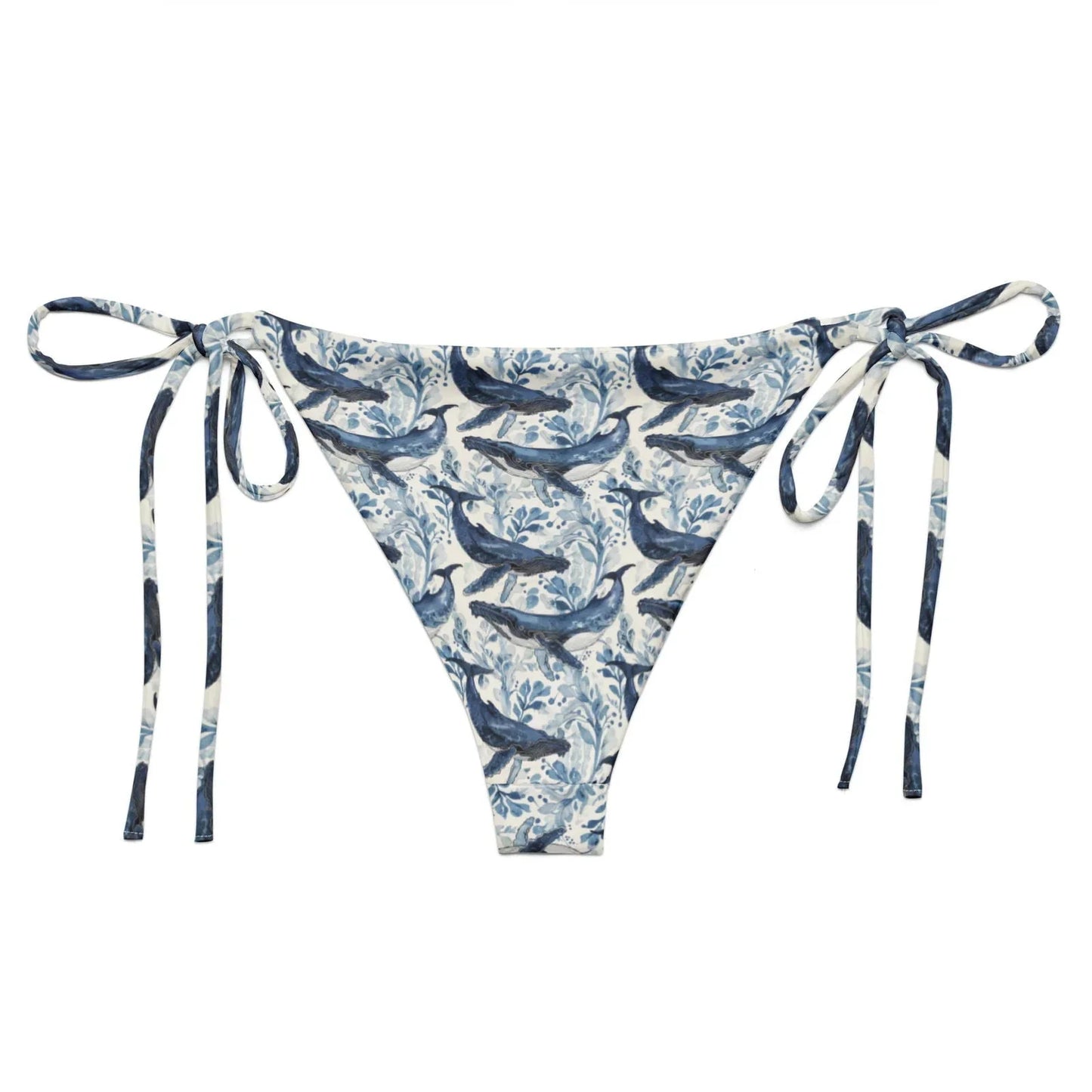 Humpback Whale Song Eco String Bikini Bottom - Salinity Swimwear