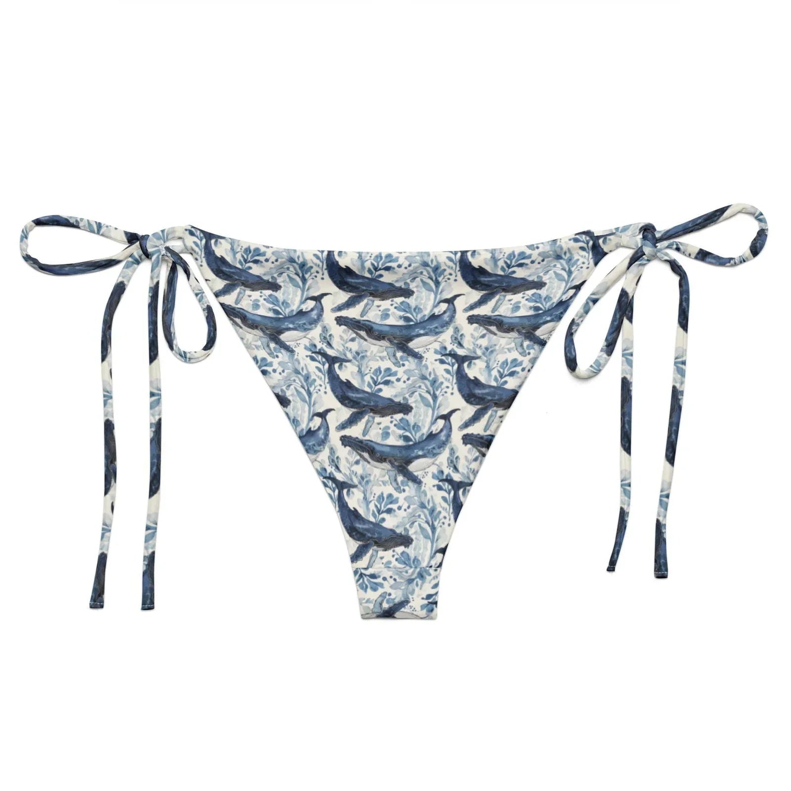 Humpback Whale Song Eco String Bikini Bottom - Salinity Swimwear