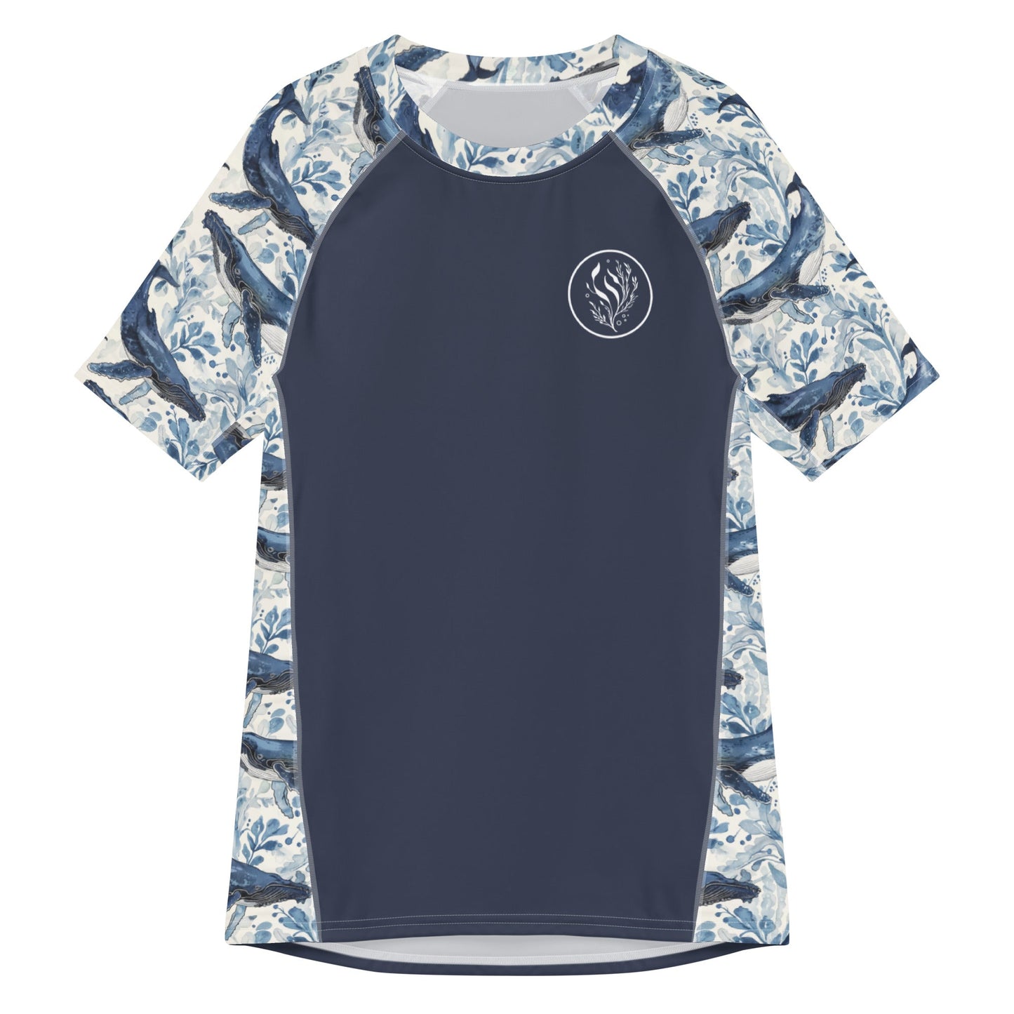 Humpback Whale Song Men’s Short Sleeve Swim Shirt - Salinity Swimwear