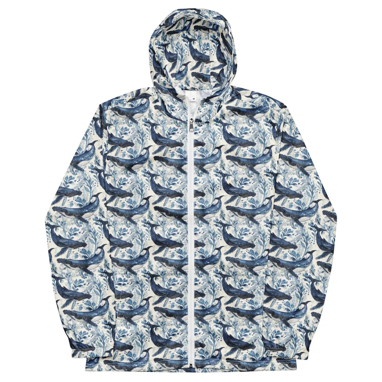 Humpback Whale Song Men's Windbreaker - Salinity Swimwear